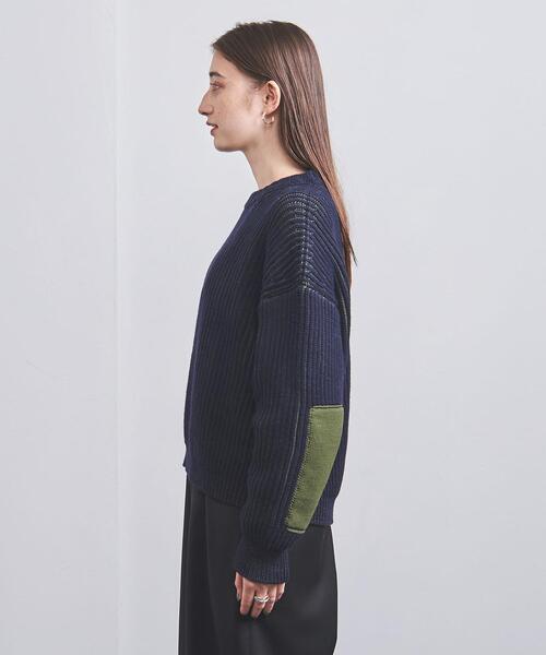 ELIN（エリン）の「【別注】＜ELIN＞AZE クルーネック ニット（ニット/セーター・レディース・ベージュ/ネイビー・00）」の15枚目の写真