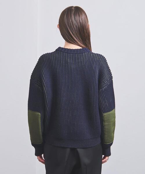 ELIN（エリン）の「【別注】＜ELIN＞AZE クルーネック ニット（ニット/セーター・レディース・ベージュ/ネイビー・00）」の5枚目の写真