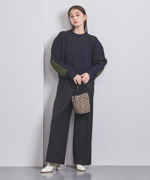 ELIN（エリン）の「【別注】＜ELIN＞AZE クルーネック ニット（ニット/セーター・レディース・ベージュ/ネイビー・00）」の3枚目の写真