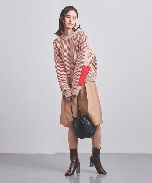 ELIN（エリン）の「【別注】＜ELIN＞AZE クルーネック ニット（ニット/セーター・レディース・ベージュ/ネイビー・00）」の7枚目の写真