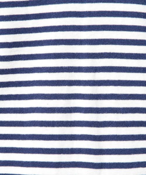 BEAUTY&YOUTH UNITED ARROWS（ビューティーアンドユースユナイテッドアローズ）の「BY フライス ボーダー ショートスリーブ VネックTシャツ ◆（Tシャツ/カットソー・メンズ・ブラック/グレー/ロイヤルブルー・MEDIUM/LARGE/SMALL/X-LARGE）」の4枚目の写真