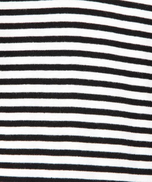 BEAUTY&YOUTH UNITED ARROWS（ビューティーアンドユースユナイテッドアローズ）の「BY フライス ボーダー ショートスリーブ VネックTシャツ ◆（Tシャツ/カットソー・メンズ・ブラック/グレー/ロイヤルブルー・MEDIUM/LARGE/SMALL/X-LARGE）」の6枚目の写真