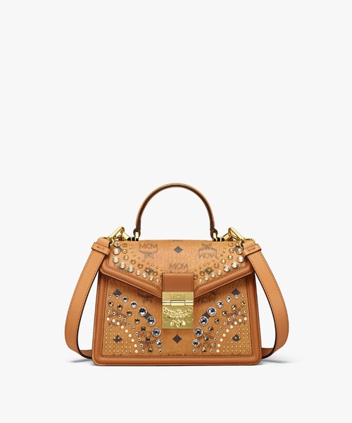 MCM(エムシーエム)の「サッチェル - ダイヤモンド ヴィセトス(ハンドバッグ・レディース・ブラウン・SMALL)」の1枚目の写真