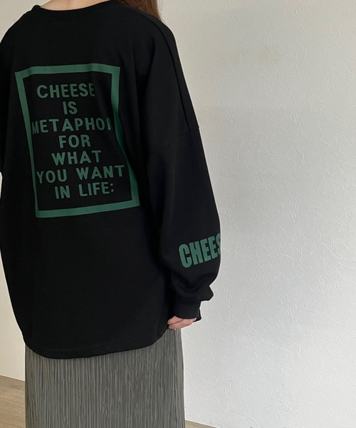 ISOOK(アイスー)の「【ZOZO限定】Back print loose tops / バックプリントルーズトップス(Tシャツ/カットソー・レディース・グレー/ブラック・FREE)」の10枚目の写真