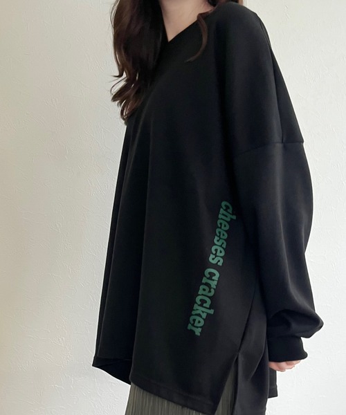ISOOK(アイスー)の「【ZOZO限定】Back print loose tops / バックプリントルーズトップス(Tシャツ/カットソー・レディース・グレー/ブラック・FREE)」の16枚目の写真