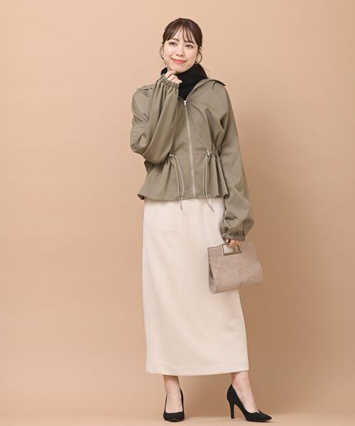 rps（アールピーエス）の「リブタートルニットプルオーバー（ニット/セーター・レディース・オフホワイト/杢グレー/ブラック/アイボリー/ベージュ/パープル・M/L）」の16枚目の写真