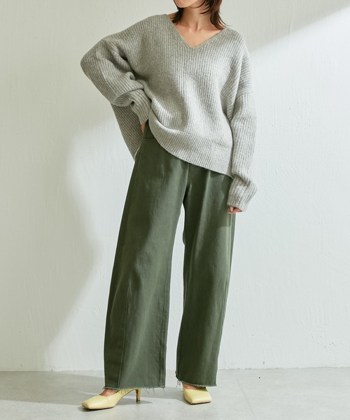 PAPILLONNER(パピヨネ)の「【OT】レザースクエアトゥヒール/PAPILLONNER/パピヨネ(パンプス・レディース・レモンイエロー/ブラック/グレイッシュベージュ・36/38/37)」の5枚目の写真