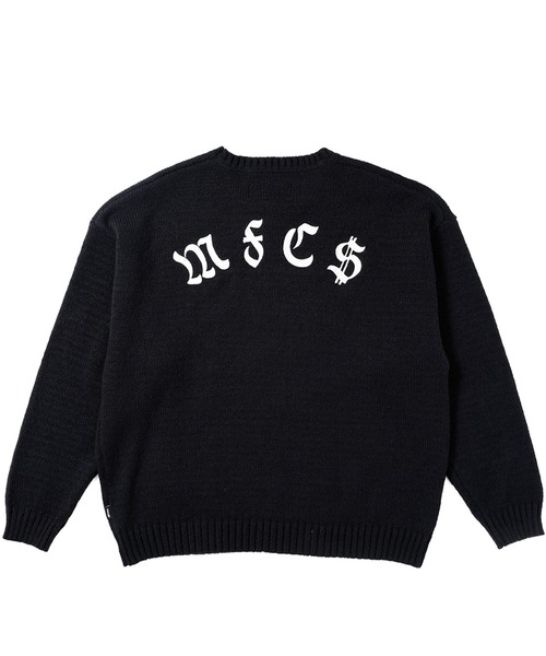 MFC STORE(エムエフシーストア)の「MFC STORE M$ DICE FLAME EMBROIDERY CREW KNIT(ニット/セーター・メンズ・ブラック・M/L/XL/XXL)」の4枚目の写真