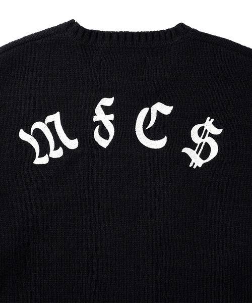 MFC STORE(エムエフシーストア)の「MFC STORE M$ DICE FLAME EMBROIDERY CREW KNIT(ニット/セーター・メンズ・ブラック・M/L/XL/XXL)」の7枚目の写真