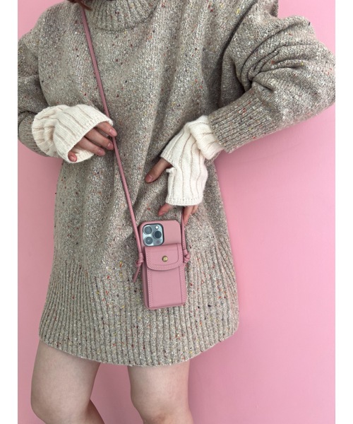 JUMELLE（ジュメロ）の「リブアームウォーマー（アームカバー・レディース・アイボリー/ピンク・FREE）」の12枚目の写真