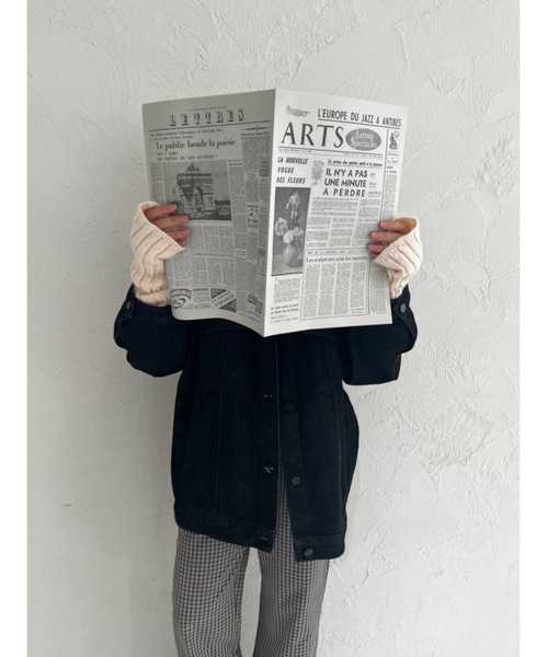 JUMELLE（ジュメロ）の「リブアームウォーマー（アームカバー・レディース・アイボリー/ピンク・FREE）」の20枚目の写真