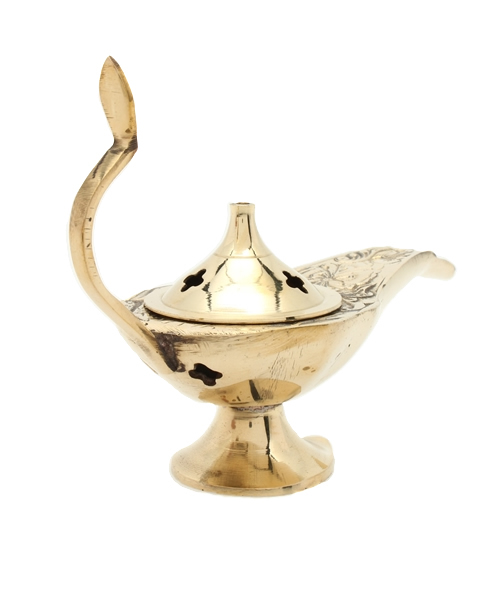 チャイハネ】真鍮ランプ香立て Lサイズ（ルームフレグランス/お香