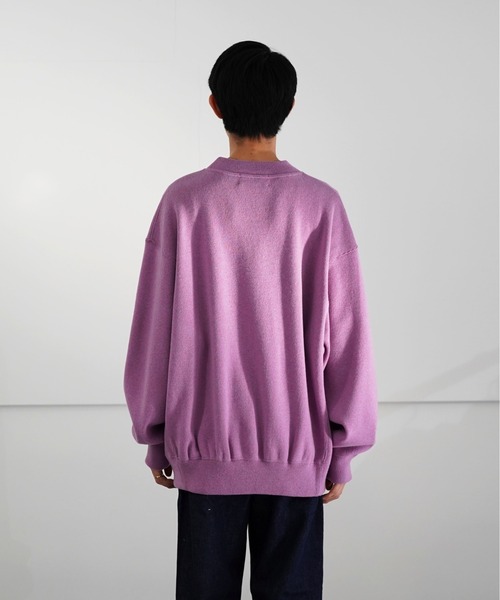 O(オー)の「reverve Wool Sweat Crewneck(ニット/セーター・メンズ・ブラック/ライトパープル・FREE)」の8枚目の写真