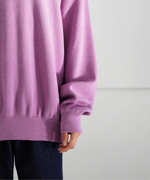 O(オー)の「reverve Wool Sweat Crewneck(ニット/セーター・メンズ・ブラック/ライトパープル・FREE)」の10枚目の写真