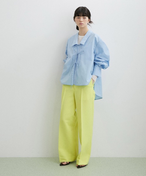 ADAM ET ROPE'(アダムエロペ)の「【サステナブル】ワイドスラックス(スラックス・レディース・ブラック/ベージュ/イエロー系その他2・34/36/38)」の21枚目の写真