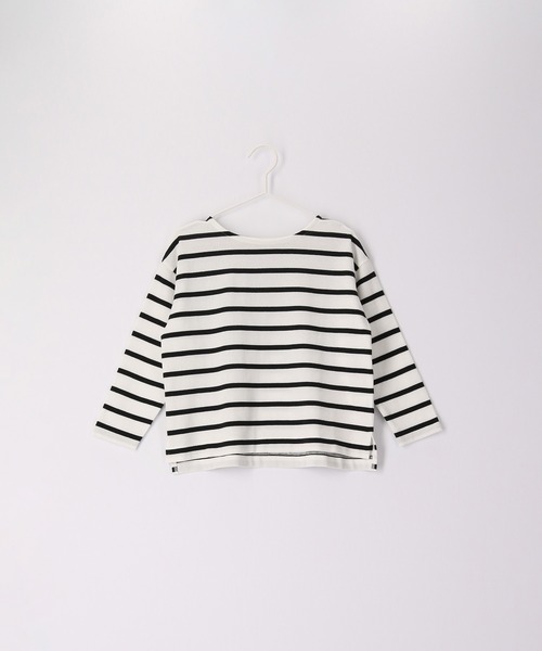 ROPE' PICNIC（ロペピクニック）の「【KIDS】リンクコーデ/UNISEXフレンチボーダートップス（Tシャツ/カットソー・キッズ・ブルー系その他4/ホワイト系その他5/ピンク・110/120/130/140/150）」の6枚目の写真