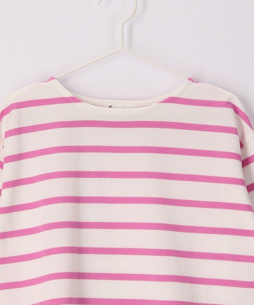 ROPE' PICNIC（ロペピクニック）の「【KIDS】リンクコーデ/UNISEXフレンチボーダートップス（Tシャツ/カットソー・キッズ・ブルー系その他4/ホワイト系その他5/ピンク・110/120/130/140/150）」の9枚目の写真