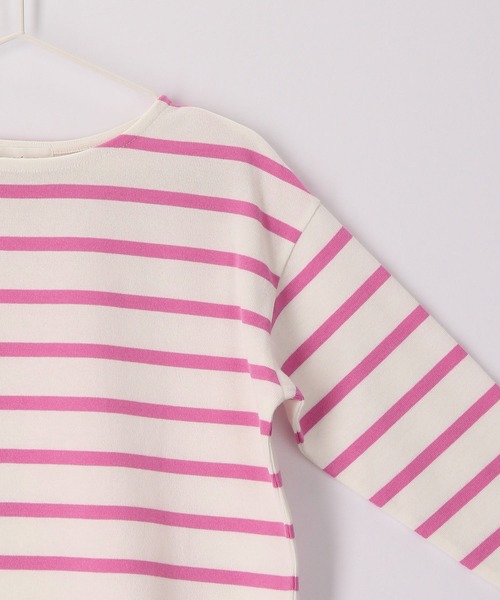 ROPE' PICNIC（ロペピクニック）の「【KIDS】リンクコーデ/UNISEXフレンチボーダートップス（Tシャツ/カットソー・キッズ・ブルー系その他4/ホワイト系その他5/ピンク・110/120/130/140/150）」の10枚目の写真