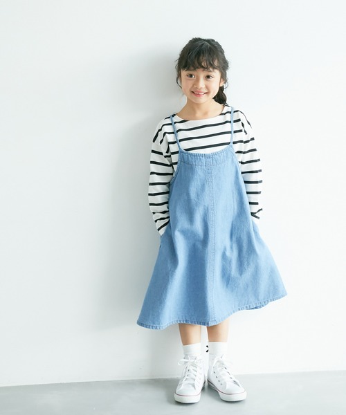 ROPE' PICNIC（ロペピクニック）の「【KIDS】リンクコーデ/UNISEXフレンチボーダートップス（Tシャツ/カットソー・キッズ・ブルー系その他4/ホワイト系その他5/ピンク・110/120/130/140/150）」の18枚目の写真