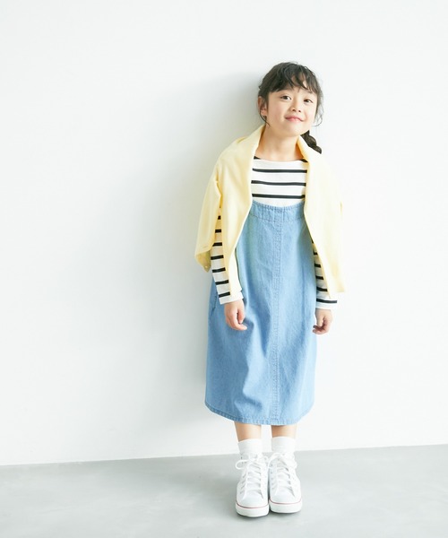 ROPE' PICNIC（ロペピクニック）の「【KIDS】リンクコーデ/UNISEXフレンチボーダートップス（Tシャツ/カットソー・キッズ・ブルー系その他4/ホワイト系その他5/ピンク・110/120/130/140/150）」の19枚目の写真