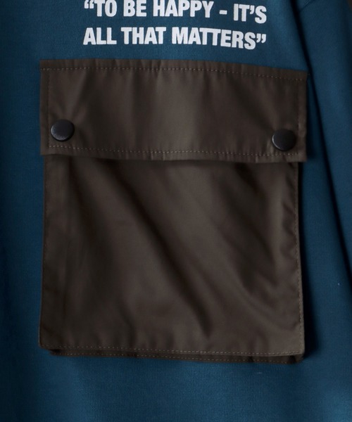 SITRY(シトリー)の「oversize BIG pocket sweat shirt/オーバーサイズ BIG ポケット スウェット シャツ/トレーナー(スウェット・メンズ・ブラック/オフホワイト/ブルーグレー・M/L)」の7枚目の写真