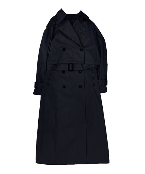 anuans 3wayトレンチコート ネイビー 3Wayトレンチコート