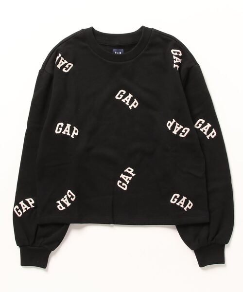 GAP 黒 トレーナー 大きなロゴプリント　完売品