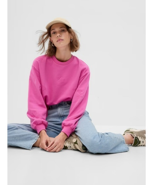 GAP（ギャップ）の「Gapロゴ クロップドスウェット・トレーナー