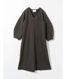 MIDIUMISOLID for Ladies Vネックワンピース