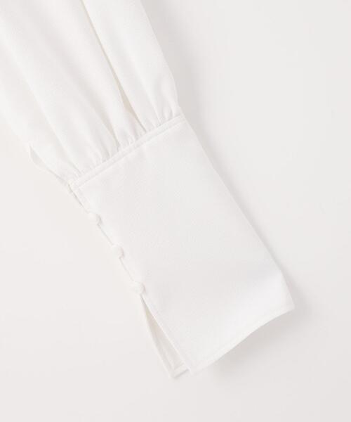 ブラウス シャツ 「EMMEL REFINES」EM パイピングエリ トロミシャツ レディース UNITED ARROWS green label relaxing｜<EMMEL REFINES>EM