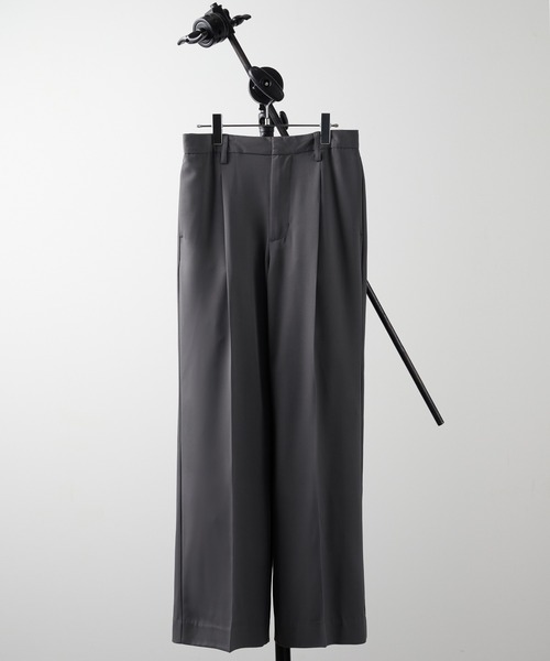 Ultimus / Check Pants スラックス チェックパンツ Center press straight wide slacks pants /setup/センター