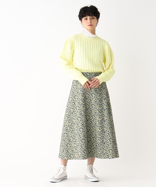 OPAQUE.CLIP（オペークドットクリップ）の「◆ケーブルミドルゲージ プルオーバーニット（ニット/セーター・レディース・オフホワイト/レモンイエロー/ベビーピンク/ライトブルー・38/36）」の16枚目の写真