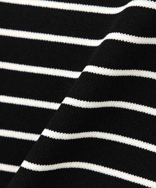 NATURAL BEAUTY BASIC（ナチュラルビューティーベーシック）の「クロップドボーダーニット（ニット/セーター・レディース・ホワイト系その他/ブラック系その他/パープル系その他・FREE）」の21枚目の写真