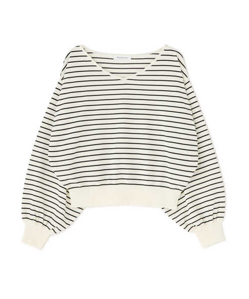 NATURAL BEAUTY BASIC（ナチュラルビューティーベーシック）の「クロップドボーダーニット（ニット/セーター・レディース・ホワイト系その他/ブラック系その他/パープル系その他・FREE）」の20枚目の写真