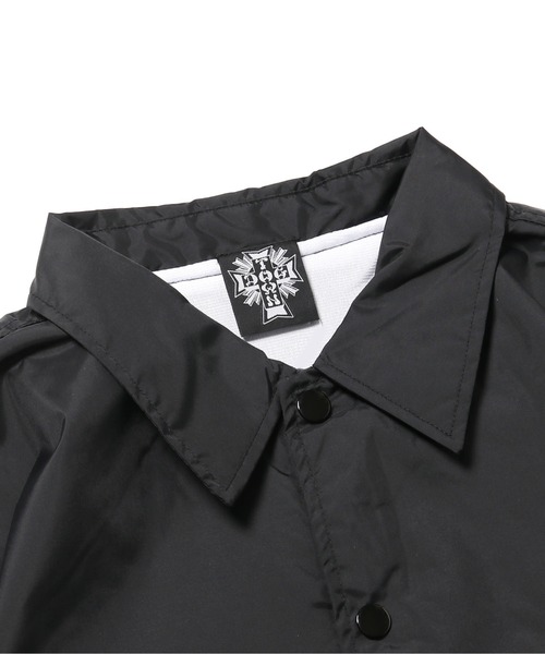 DOGTOWN(ドッグタウン)の「DOGTOWN/ドッグタウン CROSS LOGO COACH JACKET ナイロンコーチジャケット バックプリント ブランドロゴ(ブルゾン・メンズ・ネイビー/グリーン/ブラック・XL/L/M)」の6枚目の写真