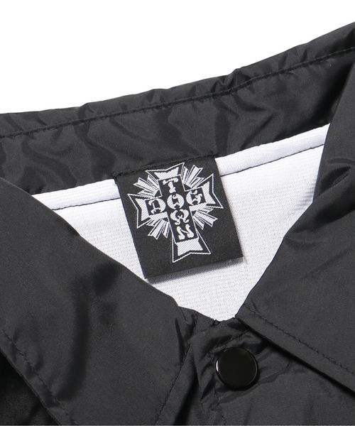 DOGTOWN(ドッグタウン)の「DOGTOWN/ドッグタウン CROSS LOGO COACH JACKET ナイロンコーチジャケット バックプリント ブランドロゴ(ブルゾン・メンズ・ネイビー/グリーン/ブラック・XL/L/M)」の7枚目の写真