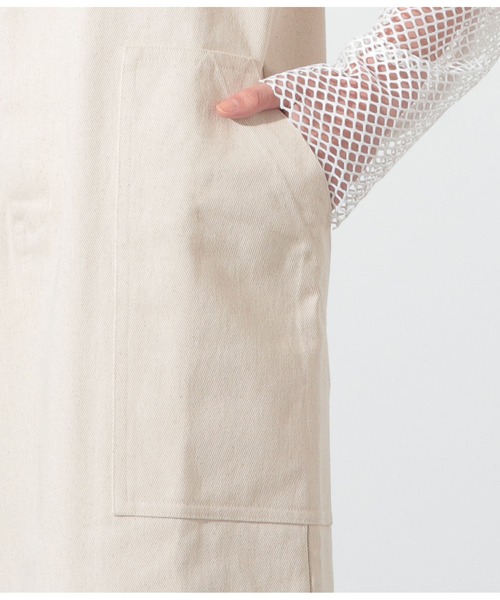 Settimissimo（セッティミッシモ）の「サイドスリットカツラギジャンパースカート（ジャンパースカート・レディース・ブラック/キナリ・FREE）」の3枚目の写真