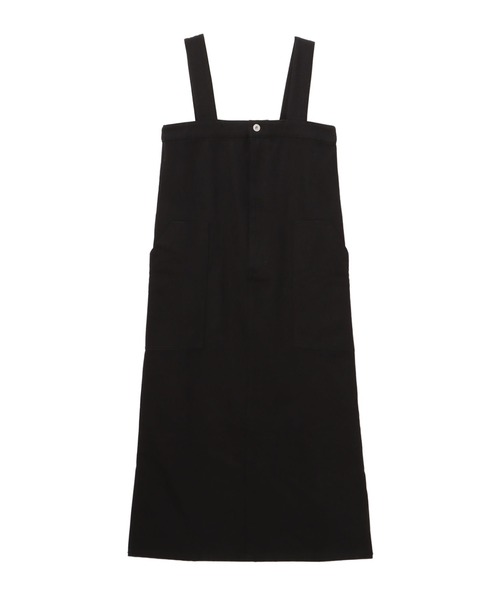 Settimissimo（セッティミッシモ）の「サイドスリットカツラギジャンパースカート（ジャンパースカート・レディース・ブラック/キナリ・FREE）」の8枚目の写真