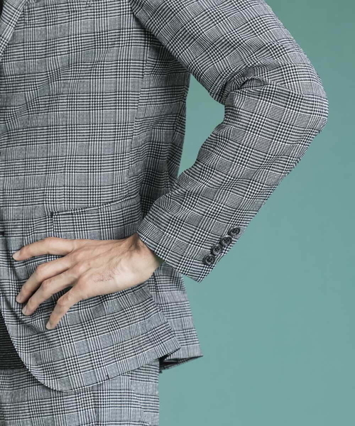MICHEL KLEIN HOMME (ミッシェルクランオム)の「チェック柄サッカージャケット(テーラードジャケット・メンズ・ライトブルー/ブルー・MEDIUM/LARGE/X-LARGE)」の11枚目の写真