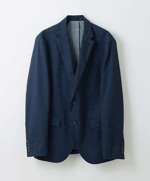 MICHEL KLEIN HOMME (ミッシェルクランオム)の「チェック柄サッカージャケット(テーラードジャケット・メンズ・ライトブルー/ブルー・MEDIUM/LARGE/X-LARGE)」の19枚目の写真