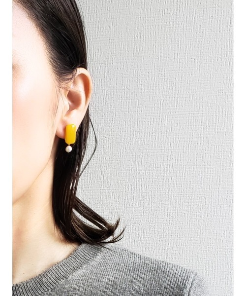 tone（トーン）の「【Tresor】ミモザ　淡水パール　イヤリング(MA)（イヤリング・レディース・その他2/その他3/その他1/イエロー/その他4・FREE）」の12枚目の写真