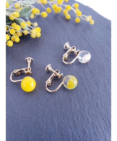tone（トーン）の「【Tresor】ミモザ　淡水パール　イヤリング(MA)（イヤリング・レディース・その他2/その他3/その他1/イエロー/その他4・FREE）」の14枚目の写真