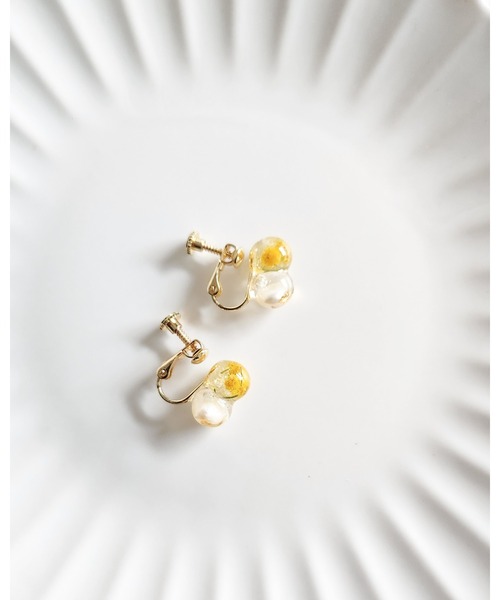 tone（トーン）の「【Tresor】ミモザ　淡水パール　イヤリング(MA)（イヤリング・レディース・その他2/その他3/その他1/イエロー/その他4・FREE）」の21枚目の写真