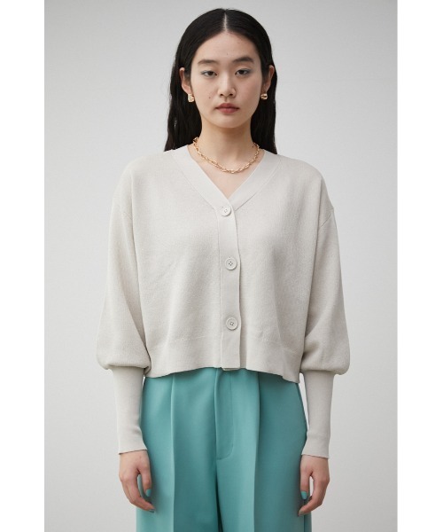 moussy ショートカーディガン MOUSSY（マウジー）の「2WAY SHORT ニットカーディガン（カーディガン