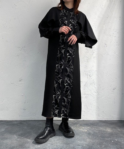 apres jour mignon(アプレジュールミニョン)の「パターンドッキングデザインワンピース【ZOZOTOWN限定アイテム】(ワンピース・レディース・ブルー/ブラック・SMALL/X-LARGE/MEDIUM)」の18枚目の写真