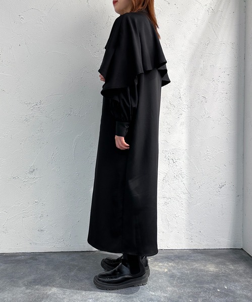 apres jour mignon(アプレジュールミニョン)の「パターンドッキングデザインワンピース【ZOZOTOWN限定アイテム】(ワンピース・レディース・ブルー/ブラック・SMALL/X-LARGE/MEDIUM)」の9枚目の写真