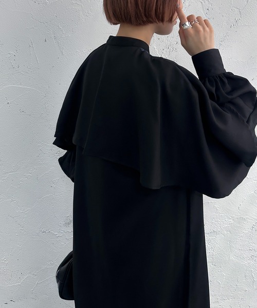apres jour mignon(アプレジュールミニョン)の「パターンドッキングデザインワンピース【ZOZOTOWN限定アイテム】(ワンピース・レディース・ブルー/ブラック・SMALL/X-LARGE/MEDIUM)」の6枚目の写真
