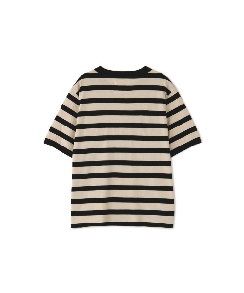 MHL.(エムエイチエル)の「COTTON LINEN STRIPE JERSEY(Tシャツ/カットソー・レディース・ベージュ系その他2/ブルー・2)」の5枚目の写真