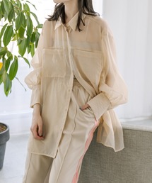 mystic | 【2023SS/リバイバル】シアーシャツ(シャツ/ブラウス)