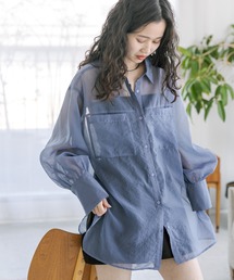 mystic | 【2023SS/リバイバル】シアーシャツ(シャツ/ブラウス)